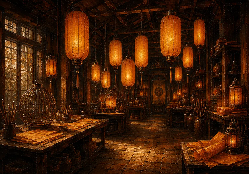 Lantern Salon Cluster Of Amber Lanterns Orange Living Room Wall Art