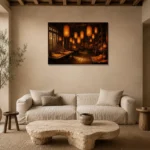 Premium Wall Art Yatay Html Edition – NM3-ORG-AL-H-002 presented in a sophisticated home setting