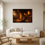 Premium Wall Art Yatay Html Edition – NM3-ORG-AL-H-003 styled in a refined neutral interior