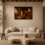 Premium Wall Art Yatay Html Edition – NM3-ORG-AL-H-003 presented in a sophisticated home setting