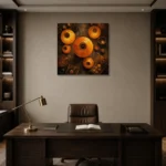 Premium Wall Art Kare Html Edition – NM3-ORG-AL-S-002 displayed in a contemporary gallery-inspired room