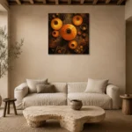 Premium Wall Art Kare Html Edition – NM3-ORG-AL-S-002 presented in a sophisticated home setting