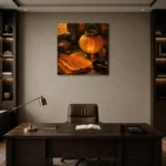 Premium Wall Art Kare Html Edition – NM3-ORG-AL-S-004 displayed in a contemporary gallery-inspired room