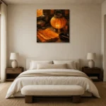Premium Wall Art Kare Html Edition – NM3-ORG-AL-S-004 showcased in an elegant minimalist interior