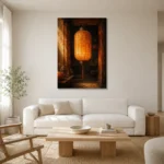 Premium Wall Art Dikey Html Edition – NM3-ORG-AL-V-001 styled in a refined neutral interior