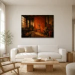Premium Wall Art Yatay Html Edition – NM3-ORG-BO-H-001 styled in a refined neutral interior