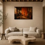 Premium Wall Art Yatay Html Edition – NM3-ORG-BO-H-001 presented in a sophisticated home setting