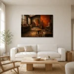 Premium Wall Art Yatay Html Edition – NM3-ORG-BO-H-002 styled in a refined neutral interior