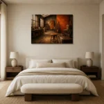 Premium Wall Art Yatay Html Edition – NM3-ORG-BO-H-002 showcased in an elegant minimalist interior