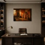 Premium Wall Art Yatay Html Edition – NM3-ORG-BO-H-003 displayed in a contemporary gallery-inspired room