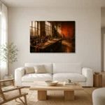 Premium Wall Art Yatay Html Edition – NM3-ORG-BO-H-004 styled in a refined neutral interior