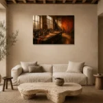 Premium Wall Art Yatay Html Edition – NM3-ORG-BO-H-004 presented in a sophisticated home setting