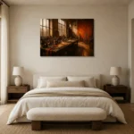Premium Wall Art Yatay Html Edition – NM3-ORG-BO-H-004 showcased in an elegant minimalist interior