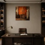 Premium Wall Art Kare Html Edition – NM3-ORG-BO-S-001 displayed in a contemporary gallery-inspired room