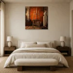 Premium Wall Art Kare Html Edition – NM3-ORG-BO-S-001 showcased in an elegant minimalist interior