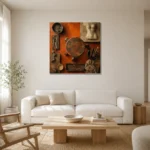 Premium Wall Art Kare Html Edition – NM3-ORG-BO-S-002 styled in a refined neutral interior