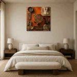 Premium Wall Art Kare Html Edition – NM3-ORG-BO-S-002 showcased in an elegant minimalist interior