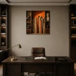 Premium Wall Art Kare Html Edition – NM3-ORG-BO-S-003 displayed in a contemporary gallery-inspired room