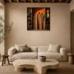 Premium Wall Art Kare Html Edition – NM3-ORG-BO-S-003 presented in a sophisticated home setting
