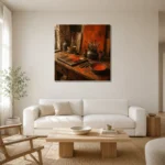 Premium Wall Art Kare Html Edition – NM3-ORG-BO-S-004 styled in a refined neutral interior
