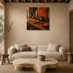 Premium Wall Art Kare Html Edition – NM3-ORG-BO-S-004 presented in a sophisticated home setting