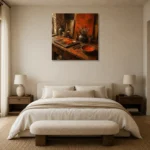Premium Wall Art Kare Html Edition – NM3-ORG-BO-S-004 showcased in an elegant minimalist interior