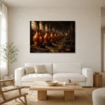 Premium Wall Art Yatay Html Edition – NM3-ORG-CF-H-002 styled in a refined neutral interior