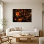 Premium Wall Art Yatay Html Edition – NM3-ORG-CF-H-004 styled in a refined neutral interior