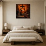 Premium Wall Art Kare Html Edition – NM3-ORG-CF-S-001 showcased in an elegant minimalist interior