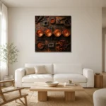 Premium Wall Art Kare Html Edition – NM3-ORG-CF-S-002 styled in a refined neutral interior