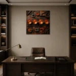 Premium Wall Art Kare Html Edition – NM3-ORG-CF-S-002 displayed in a contemporary gallery-inspired room