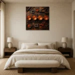Premium Wall Art Kare Html Edition – NM3-ORG-CF-S-002 showcased in an elegant minimalist interior