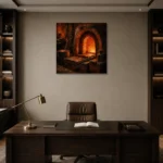 Premium Wall Art Kare Html Edition – NM3-ORG-CF-S-004 displayed in a contemporary gallery-inspired room