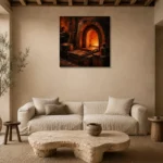 Premium Wall Art Kare Html Edition – NM3-ORG-CF-S-004 presented in a sophisticated home setting