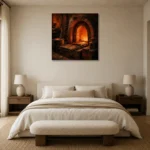 Premium Wall Art Kare Html Edition – NM3-ORG-CF-S-004 showcased in an elegant minimalist interior