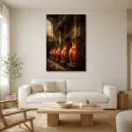 Premium Wall Art Dikey Html Edition – NM3-ORG-CF-V-002 styled in a refined neutral interior