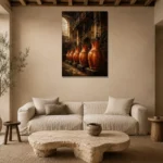 Premium Wall Art Dikey Html Edition – NM3-ORG-CF-V-002 presented in a sophisticated home setting