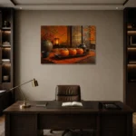 Premium Wall Art Yatay Html Edition – NM3-ORG-PS-H-001 displayed in a contemporary gallery-inspired room