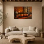 Premium Wall Art Yatay Html Edition – NM3-ORG-PS-H-001 presented in a sophisticated home setting