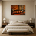 Premium Wall Art Yatay Html Edition – NM3-ORG-PS-H-001 showcased in an elegant minimalist interior