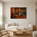 Premium Wall Art Yatay Html Edition – NM3-ORG-PS-H-003 styled in a refined neutral interior
