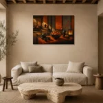 Premium Wall Art Yatay Html Edition – NM3-ORG-PS-H-004 presented in a sophisticated home setting