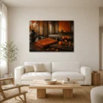 Premium Wall Art Yatay Html Edition – NM3-ORG-PS-H-005 styled in a refined neutral interior