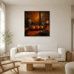 Premium Wall Art Kare Html Edition – NM3-ORG-PS-S-001 styled in a refined neutral interior