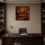 Premium Wall Art Kare Html Edition – NM3-ORG-PS-S-001 displayed in a contemporary gallery-inspired room