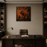 Premium Wall Art Kare Html Edition – NM3-ORG-PS-S-002 displayed in a contemporary gallery-inspired room