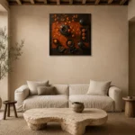 Premium Wall Art Kare Html Edition – NM3-ORG-PS-S-002 presented in a sophisticated home setting