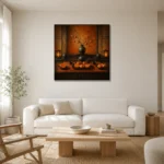 Premium Wall Art Kare Html Edition – NM3-ORG-PS-S-003 styled in a refined neutral interior