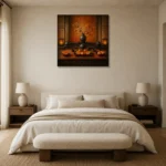 Premium Wall Art Kare Html Edition – NM3-ORG-PS-S-003 showcased in an elegant minimalist interior