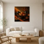 Premium Wall Art Kare Html Edition – NM3-ORG-PS-S-004 styled in a refined neutral interior